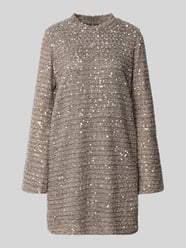 Knielanges Kleid mit Paillettenbesatz von Jake*s Collection - 35
