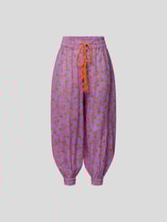 Hose mit floralem Allover-Muster von Yvonne S Lila - 41
