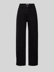 Wide Leg Jeans mit Fransen Modell 'CATHERIN' von Mango Schwarz - 43