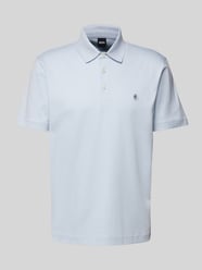 Regular Fit Poloshirt mit Label-Badge Modell 'Parris' von BOSS Blau - 1