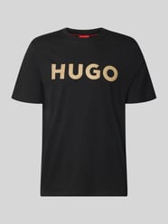t-shirt o kroju regular fit z czystej bawełny model 'Dulivio_U263' od HUGO - 47