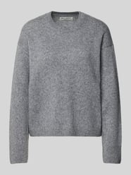 Sweter z dzianiny o luźnym kroju z mieszanki żywej wełny od Marc O'Polo - 46