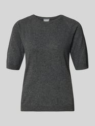 Sweter z dzianiny o kroju regular fit z mieszanki wełny i kaszmiru model ‘YEN’ od MM - 47