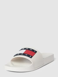 Klapki z detalami z logo od Tommy Jeans Biały - 32