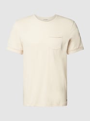 T-Shirt mit Brusttasche von NO EXCESS Beige - 31