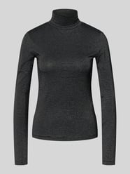 Slim fit turtleneck van viscosemix, model 'LAVA GLITTER' van Vero Moda - 2