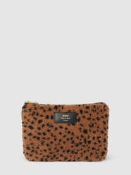 Kosmetiktasche mit Animal-Print Modell 'Toffee' von WOUF Weiß - 44