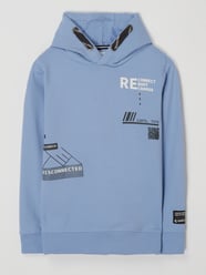 Hoodie mit Message  von Garcia Blau / Türkis - 13