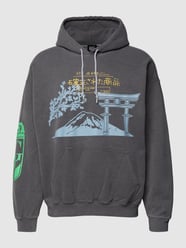 Hoodie met motiefprint, model 'Landmark' van BDG Urban Outfitters Grijs / zwart - 36