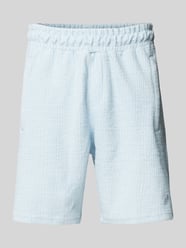 Regular Fit Shorts mit Strukturmuster Modell 'LIBCO' von Pegador Blau - 45