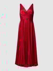 PLUS SIZE Abendkleid mit V-Ausschnitt von My Mascara Curves Bordeaux - 6