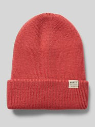 Beanie met labeldetail, model 'KINABALU' van Barts Rood - 16