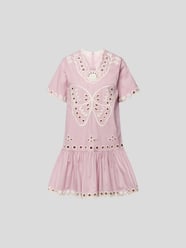 Midikleid mit Lochstrickmuster von RED Valentino Lila - 16