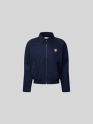 Hemdjacke mit Label-Stitching von MAISON KITSUNE Blau - 6