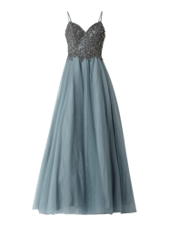 Abendkleid mit Zierperlen von Unique Grün - 33
