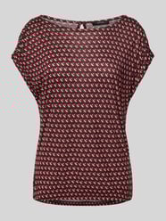 T-Shirt aus Viskose mit Kappärmeln Modell 'Sekadi minimal' von OPUS Bordeaux - 46