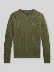 Regular Fit sweter dzianinowy z czystej bawełny od Polo Ralph Lauren - 3