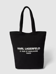 Shopper mit Label-Print von Karl Lagerfeld Schwarz - 36