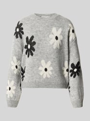 Regular Fit Pullover mit Allover-Muster Modell 'FREESIA' von ONLY - 35