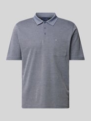 Regular Fit Poloshirt mit Brusttasche von Christian Berg Men Blau - 40