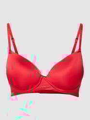 Biustonosz push up z wyhaftowanym logo model ‘BLINK’ od HUGO Czerwony - 35