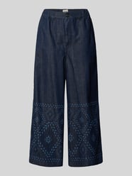 Jeansy z szerokimi nogawkami z czystej bawełny model 'LAMPADA' od Weekend Max Mara - 35