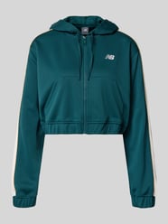 Kort sweatjack met labelstitching van New Balance - 21