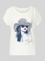 T-Shirt aus Baumwoll-Viskose-Mix mit Motiv-Print von Christian Berg Woman - 14