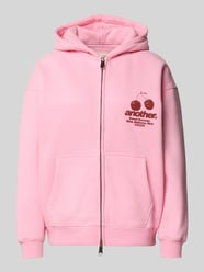 Oversized Sweatjacke mit Zweiwege-Reißverschluss von ANOTHER COTTON LAB Pink - 25