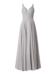 Abendkleid mit floralen Stickereien von Luxuar - 48