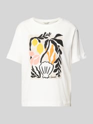 T-Shirt mit Motiv-Print von Gant Beige - 5