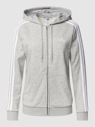 Sweatjack met labeltypische galonstrepen van ADIDAS SPORTSWEAR Grijs / zwart - 37