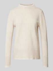 Wollpullover mit Stehkragen von Christian Berg Woman Beige - 30