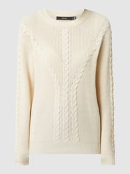 Pullover mit Zopfmuster Modell 'Elena' von Vero Moda - 40