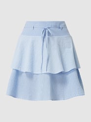 Minirock mit Streifenmuster Modell 'Fia' von Minus Blau - 44