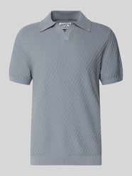 Poloshirt mit Polokragen und V-Ausschnitt von Jake*s Studio Men - 37