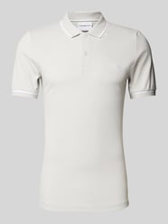 Poloshirt mit Label-Stitching von Calvin Klein Jeans Grau - 45