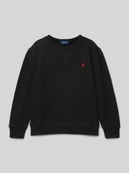 Sweatshirt mit Logo-Stitching von Polo Ralph Lauren Kids Schwarz - 2