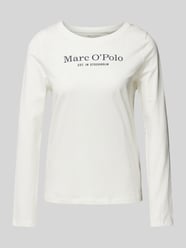 Longsleeve mit Label-Print von Marc O'Polo Beige - 11