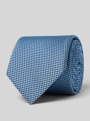 Krawatte mit Allover-Muster von BOSS Blau - 16