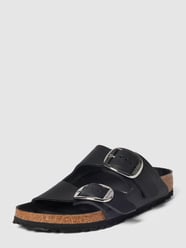 Slides aus echtem Leder Modell 'ARIZONA' von Birkenstock Schwarz - 6