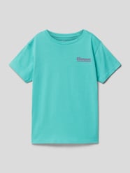 T-Shirt mit Label-Print Modell 'SUNUP' von Element Grün - 20