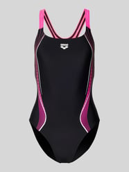 Kostium kąpielowy o kroju slim fit z nadrukiem z logo model 'Control' od Arena - 31