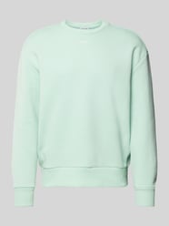 Sweatshirt mit Label-Print Modell 'NANO' von CK Calvin Klein Türkis - 12