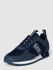 Sneaker mit Label-Details Modell 'Laces' von EA7 Emporio Armani Blau - 32