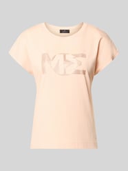 T-shirt w kroju regular fit z ozdobnymi kamieniami od monari - 12