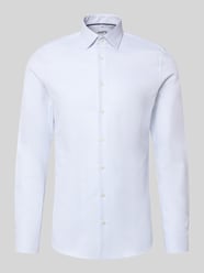 Slim Fit Businesshemd mit Strukturoptik von Jake*s - 23