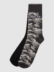 Füßlinge aus Baumwollmischung im 3er-Pack  von Replay Underwear Schwarz - 8