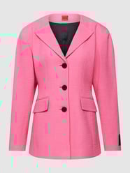Blazer met labeldetail, model 'Asola' van HUGO Roze - 9