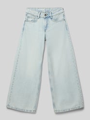 s.Oliver gestreepte casual broek lichtblauw s.Oliver gestreepte casual broek lichtblauw